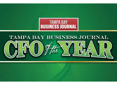 Our Chief Financial Officer (CFO) and Treasurer, for being named by the Tampa Bay Business Journal as a finalist for 2017 CFO of the Year.