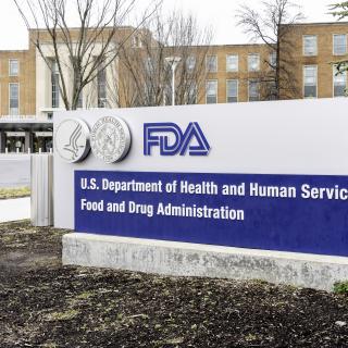 Washington, D.C., USA- January 13, 2020: FDA Sign at its headquarters in Washington DC. The Food and Drug Administration (FDA or USFDA) is a federal agency of the USA.